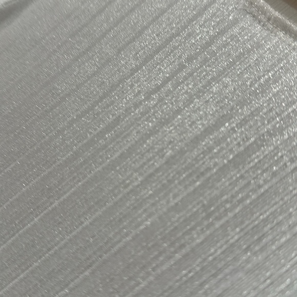 New York and Company size small sleeveless ribbed cream Sheen sparkle top - Picture 3 of 5